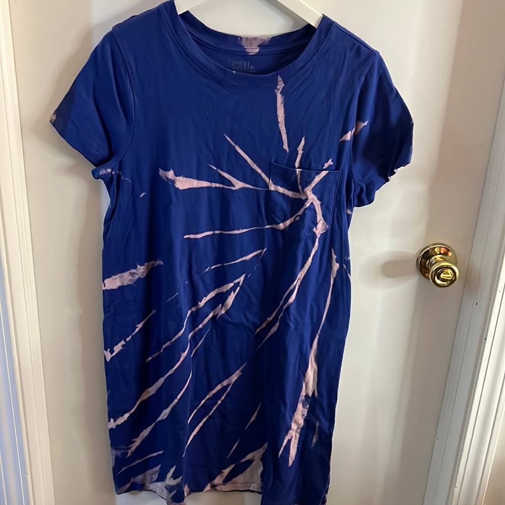 Bleach tie dye dress